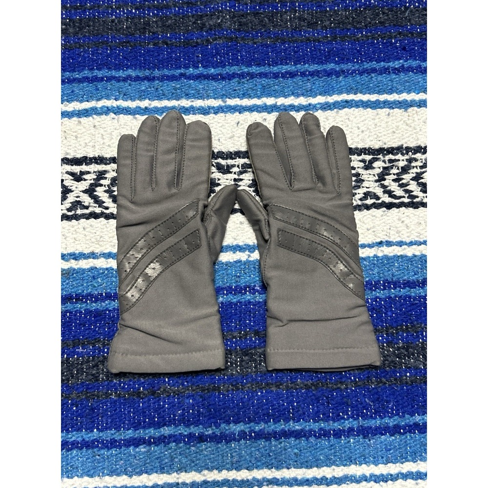 Vintage Sheer Energy Driving Gloves Women's Ladies Gray Lined One Size Grip